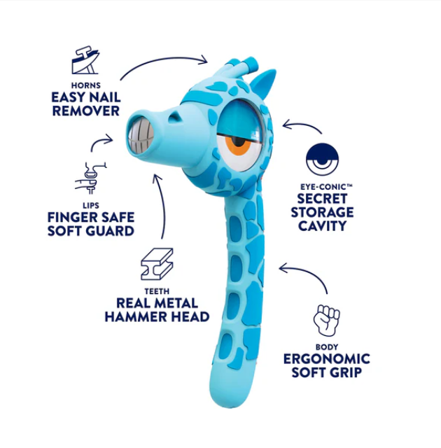 Blue Giraffe Hammer