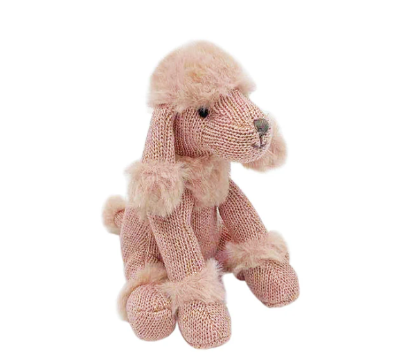 Paris Poodle Knit Rattle
