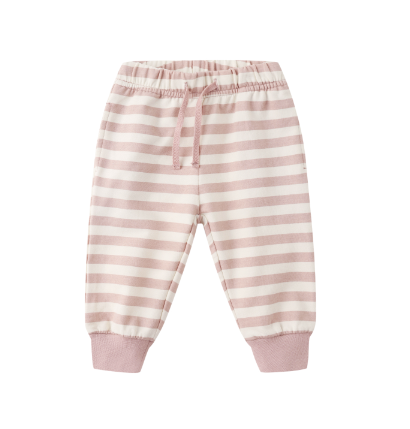Velour Relaxed Sweatpant | Pink Stripe