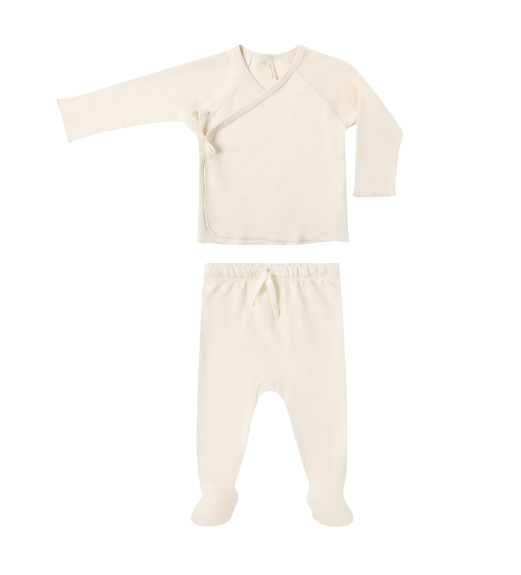 Wrap Top and Pant Set | Natural