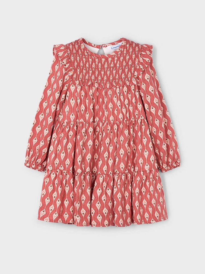 4912 | Tandoori Red Printed Dress