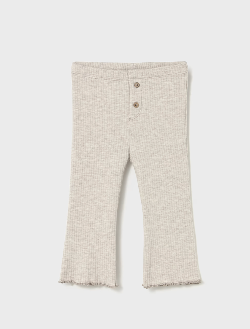2735 | Beige Flare Leggings