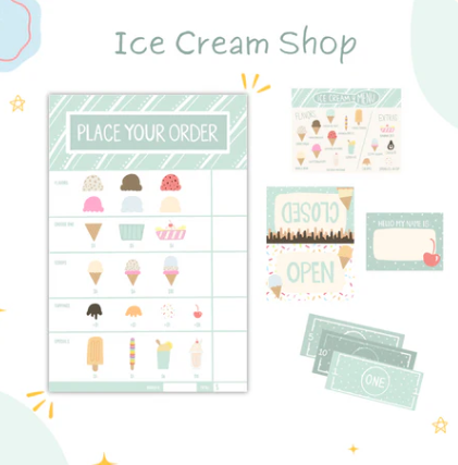 Ice Cream Play Shop Activity Set