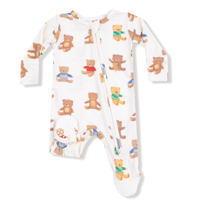 Two Way Zipper Footie | Teddy Bear Collection
