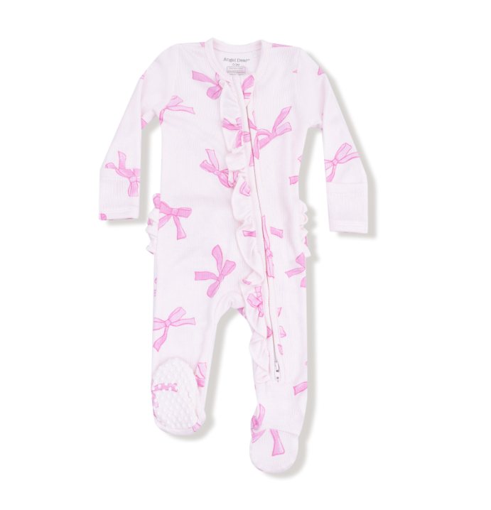Two Way Zipper Ruffle Footie | Pretty Bows