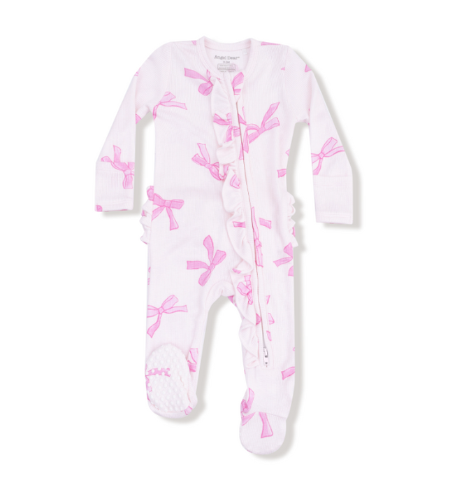 Two Way Zipper Ruffle Footie | Pretty Bows