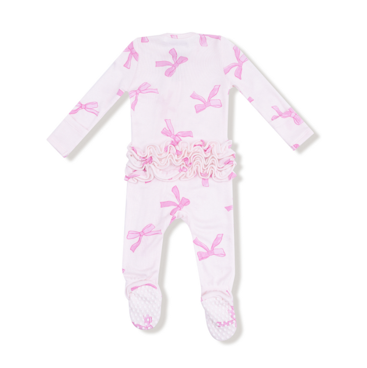 Two Way Zipper Ruffle Footie | Pretty Bows