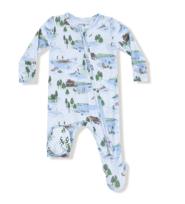 Two Way Zipper Footie | Lake Life