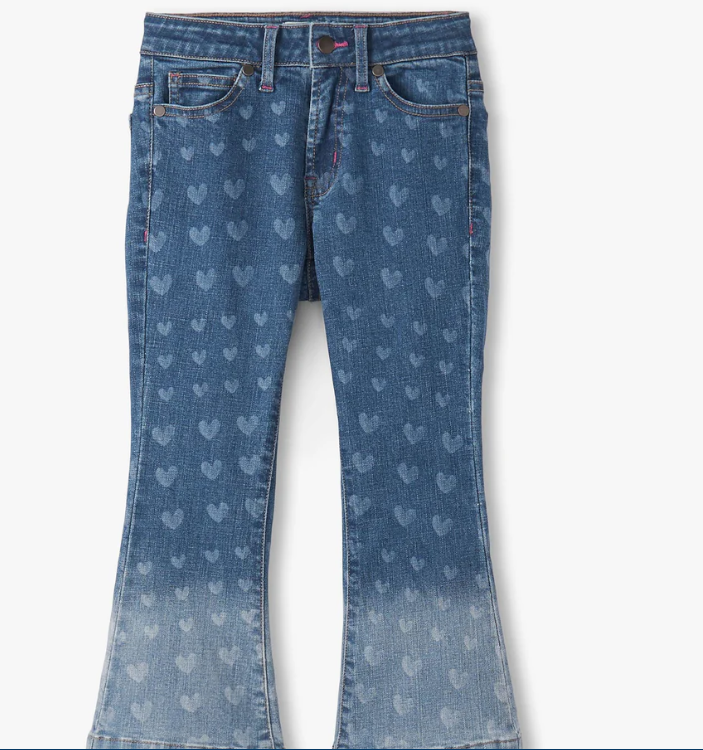 Hearts Flare Leg Denim
