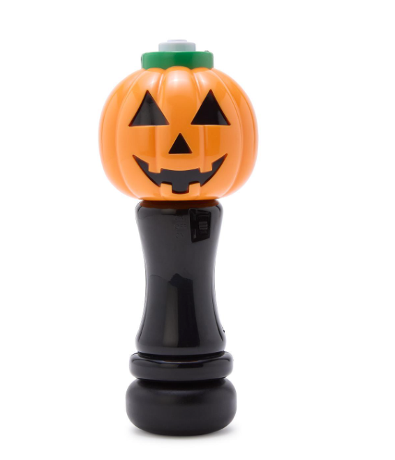 Jack-0-Lantern Illuminating Bubble Wand Blower