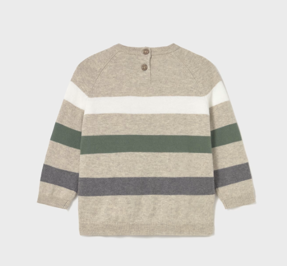 Tan Color Block Sweater | 2342