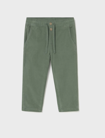 Green Micro Corduroy Pant | 2507