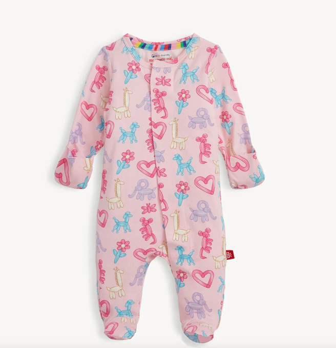 Magnetic Footie | Pink Party Animals Glow in Dark