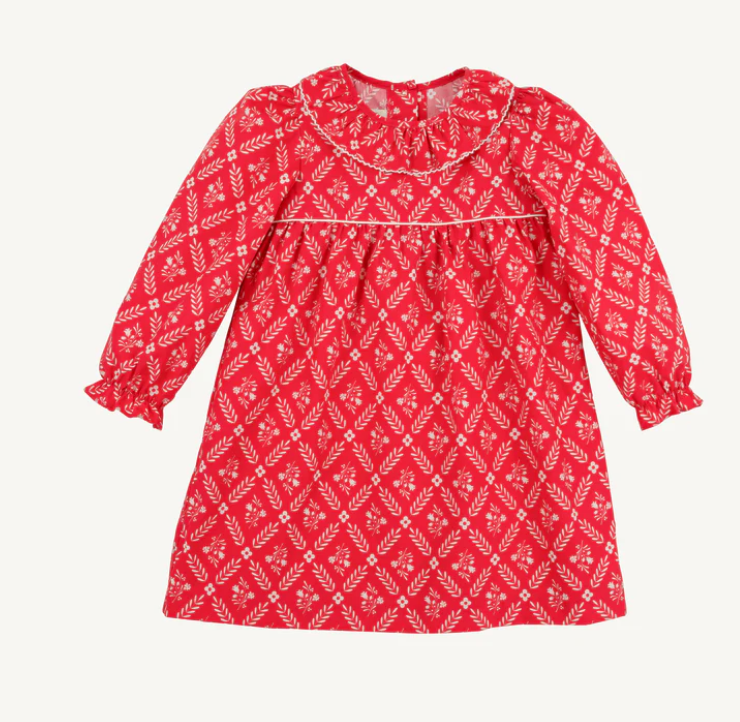 Long Sleeve Ramona Ruffle Dress Broadcloth | Mayflower Musings