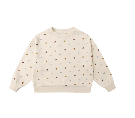 Boxy Pullover | Hearts