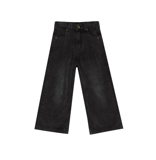Straight Leg Pant | Washed Black