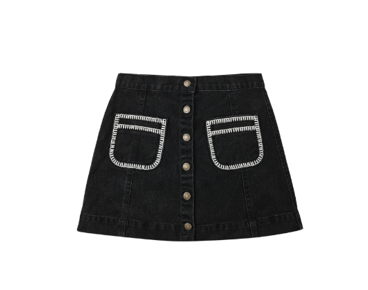 Denver Mini Skirt | Washed Black