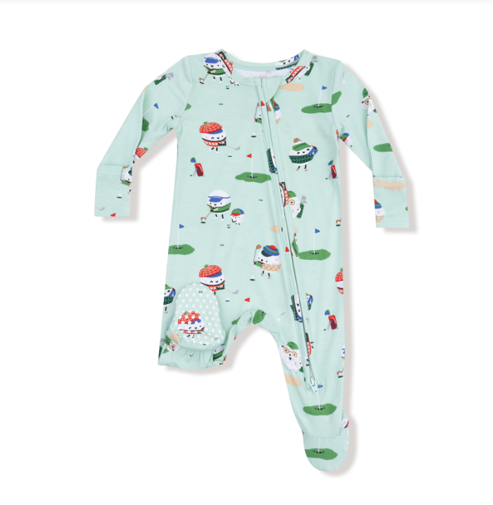 Two Way Zipper Footie | Green Golf Pros