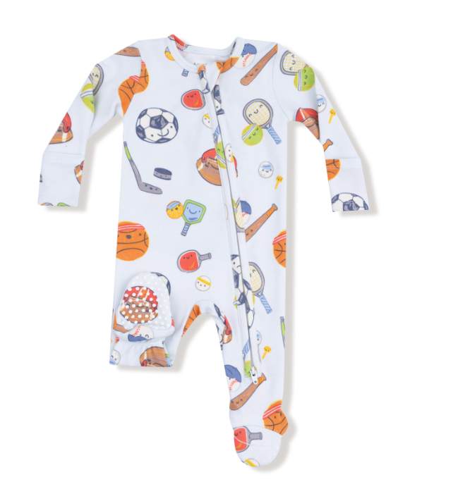 Two Way Zipper Footie | Sports Ball Friends