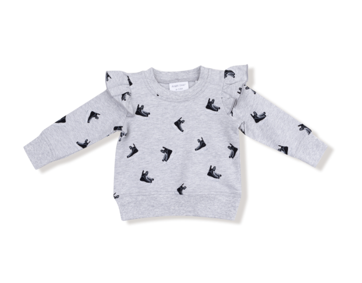 Ruffle French Terry Sweatshirt | Sport Hockey