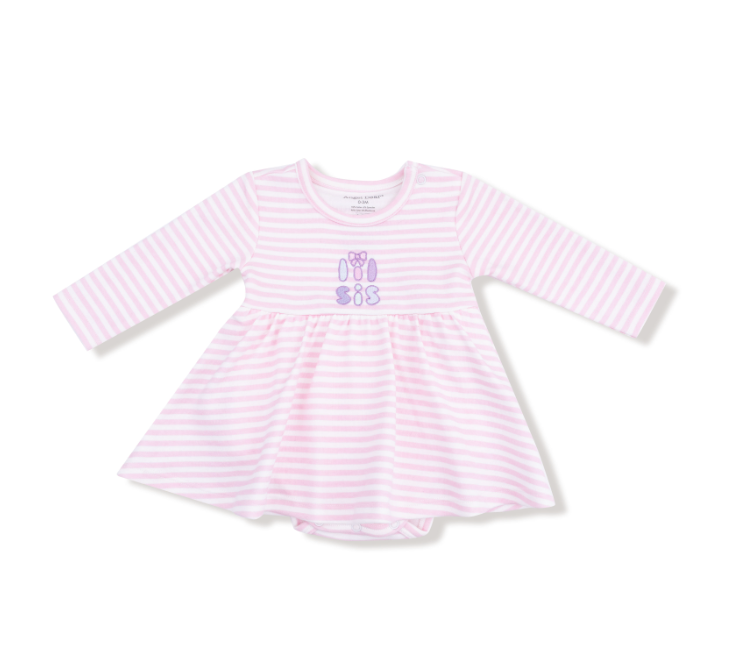 Organic Cotton Play Bodysuit | Lil Sis Stripes