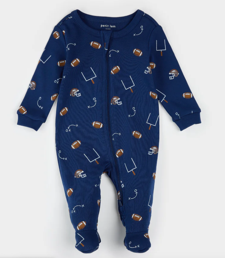 Blue Football Play Sleeper