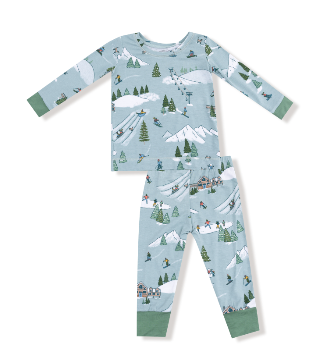 Loungewear LS Set | Winter Fun Skiers