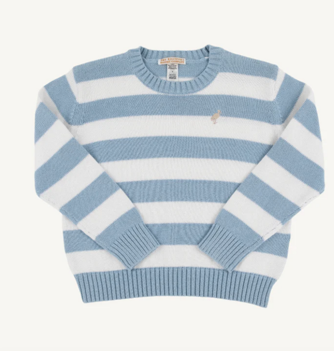 Isaac's Sweater  | Barrington Blue Stripe