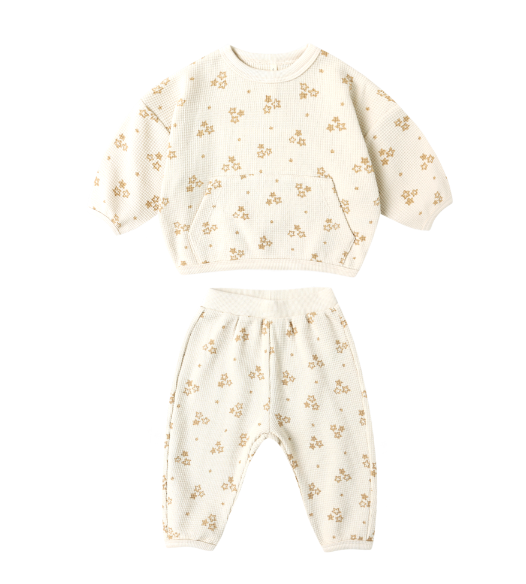 Waffle Slouch Set | Marigold