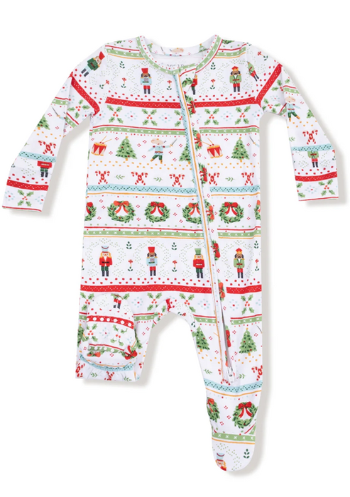 Two Way Zipper Footie | Nutcracker Fair Isle