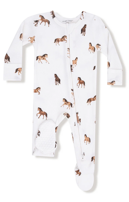 Two Way Zipper Footie | Mini Horses