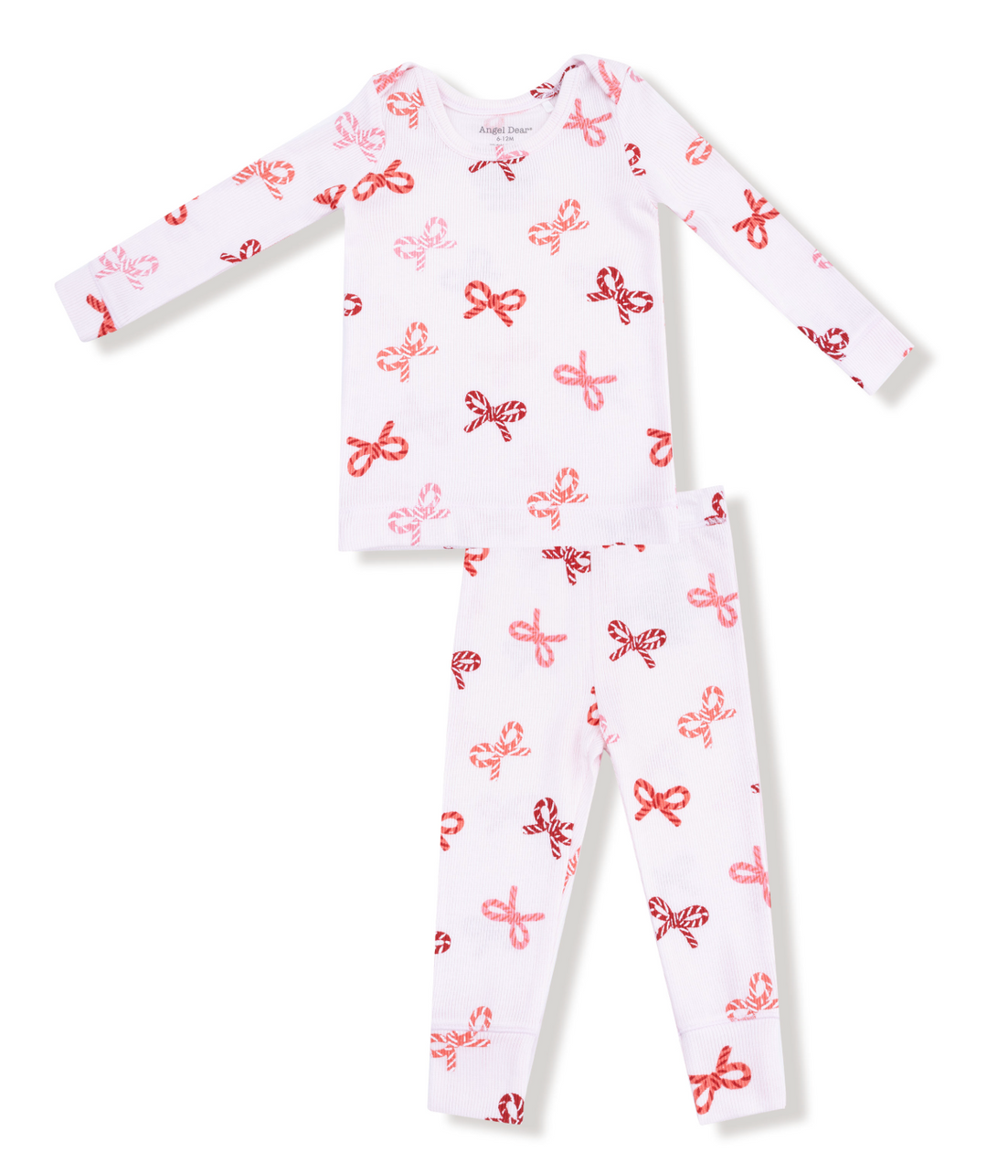Loungewear LS Set | Candy Cane Bows