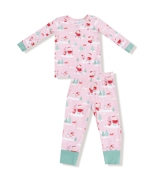 Loungewear LS Set | Golfing Mrs. Claus and Elves
