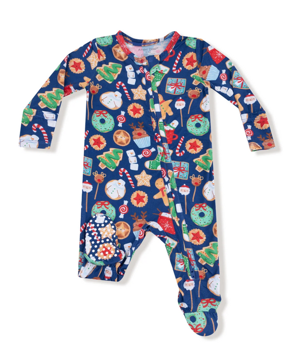 Two Way Zipper Footie | Christmas Treats