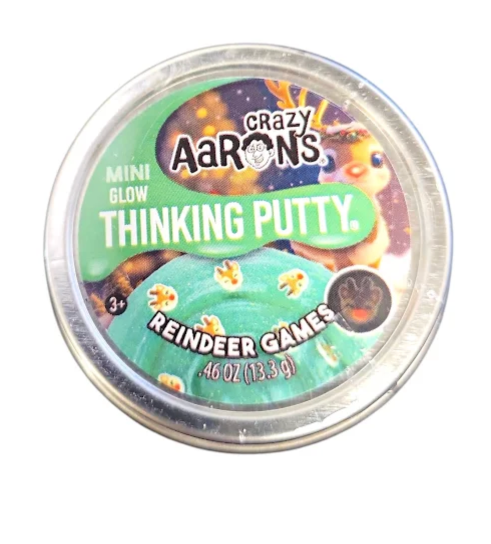 Mini Reindeer Games Thinking Putty Tin