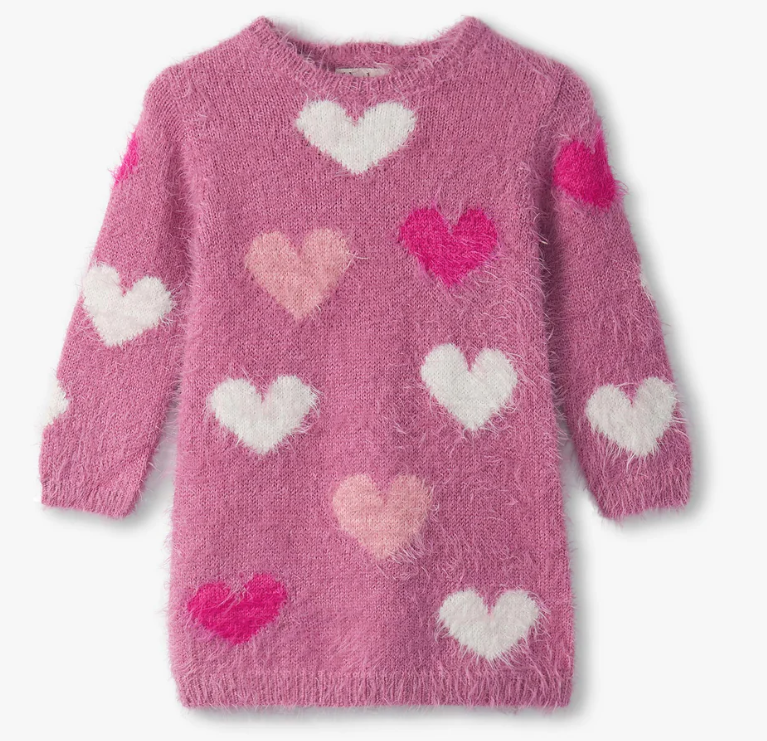 Lovely Hearts Furry Dress
