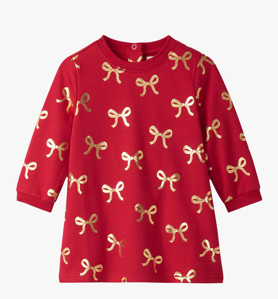 Chex Red Foil Bow Dress