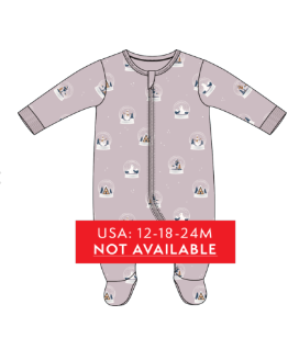 Snowglobe Print on Purple Sleeper