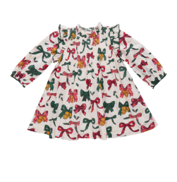 Jaipur Dress | Christmas Bows and Bells