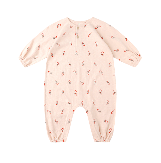 Henley Jumpsuit | Candy Canes