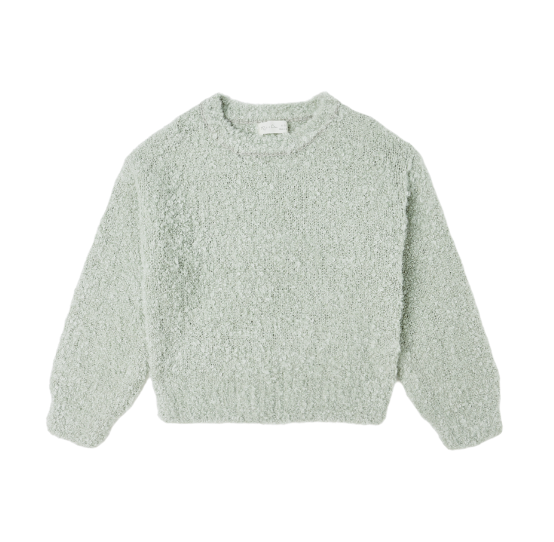 Aspen Sweater | Pistachio Boucle