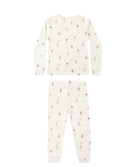 Organic Long Sleeve Pajama Set | Skiers