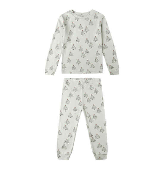 Organic Long Sleeve Pajama Set | Trees