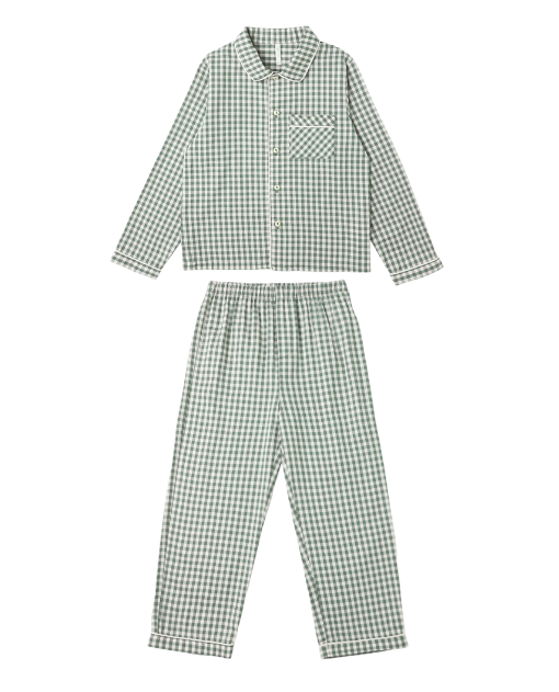 Long Sleeve Pajamas | Evergreen Gingham