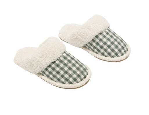 Slippers | Evergreen Gingham