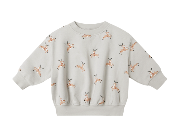 Relaxed Fleece Sweatshirt | Reindeer