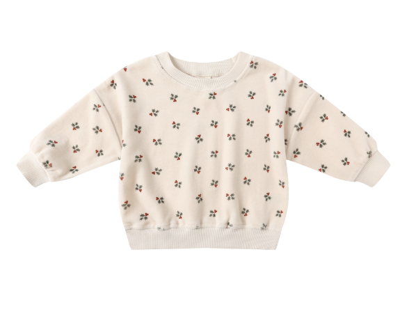 Relaxed Fleece Sweatshirt | Holly Berry