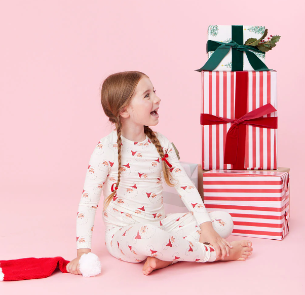 Bamboo PJ Set | Small Santas