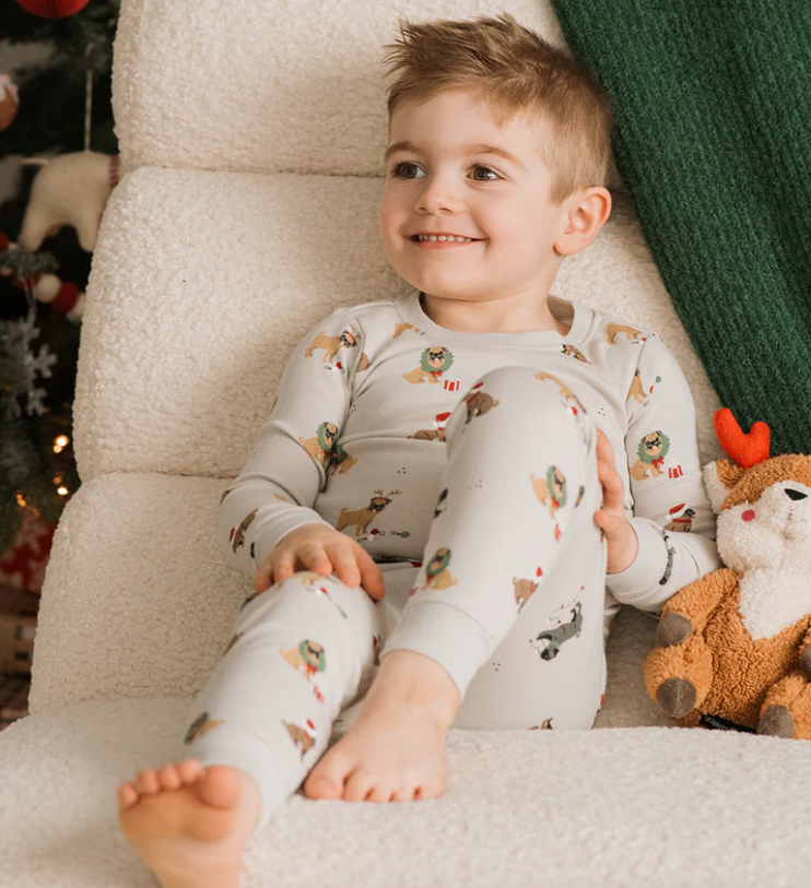 Holiday Pugs PJ Set