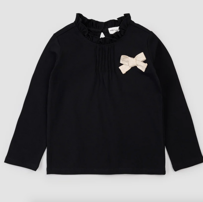 Gold Grosgrain Bow Top